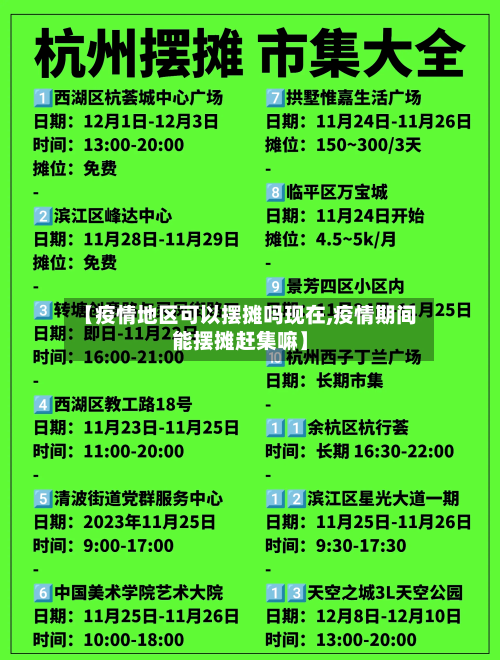 【疫情地区可以摆摊吗现在,疫情期间能摆摊赶集嘛】-第1张图片